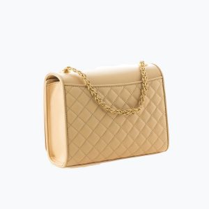 Cream Plaid Wristlet